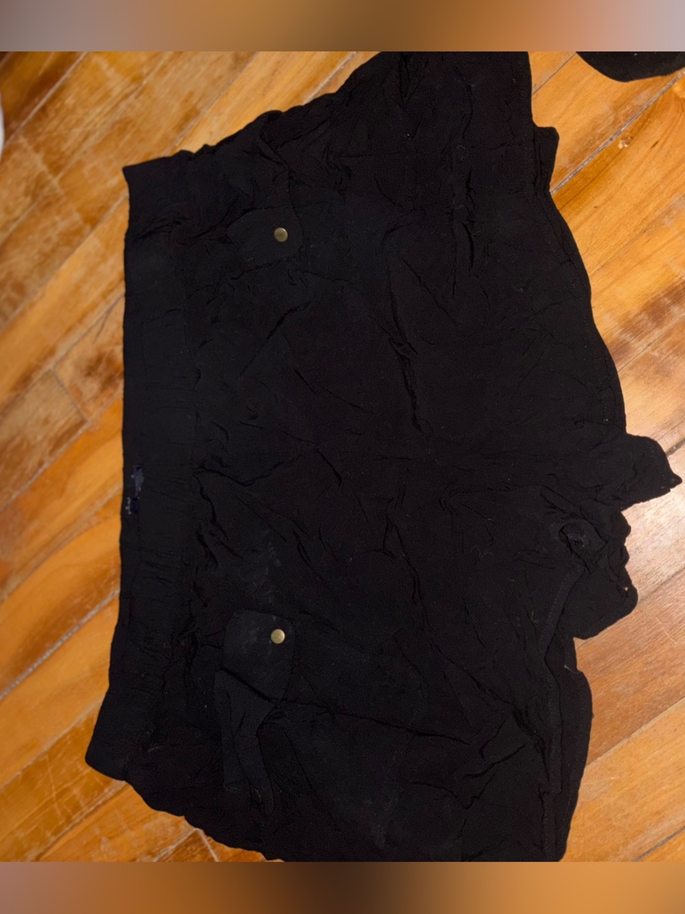 Black Women's Elastic Waist Pull-On Shorts